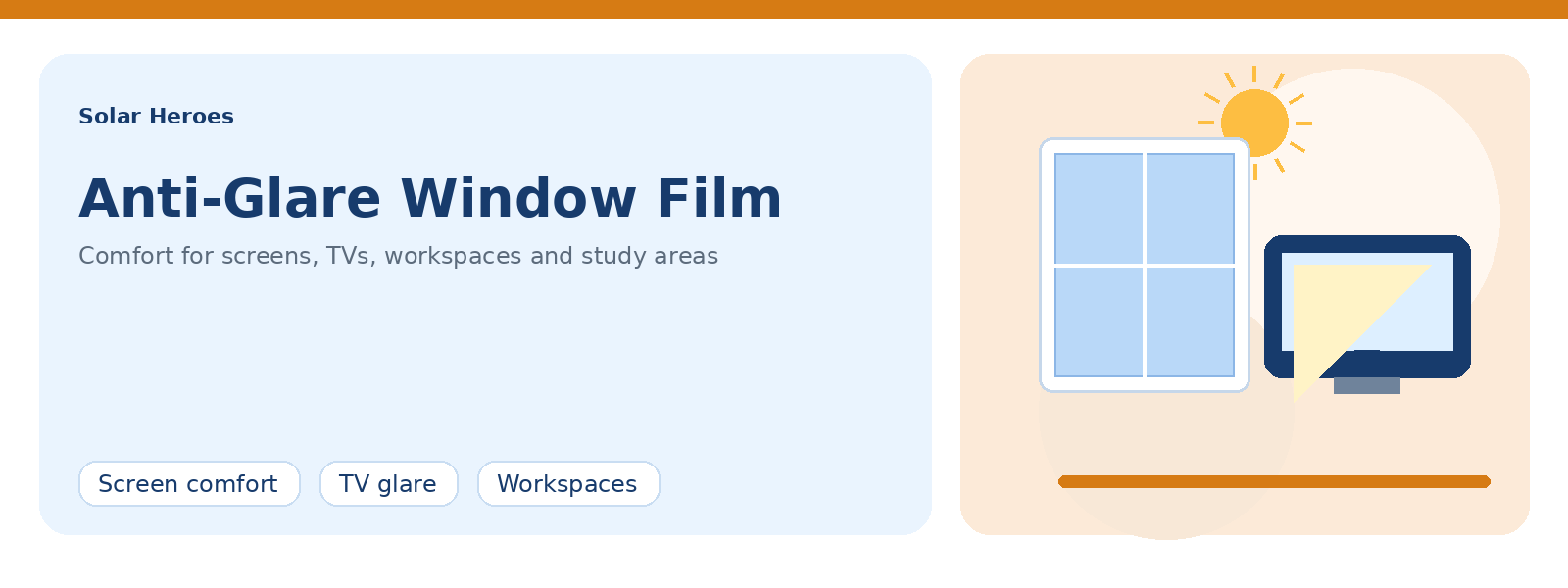 Solar Heroes window film service illustration 1